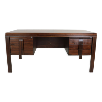 Sixties Brasilian jacaranda superb design desk by Jean Gillon for Italma