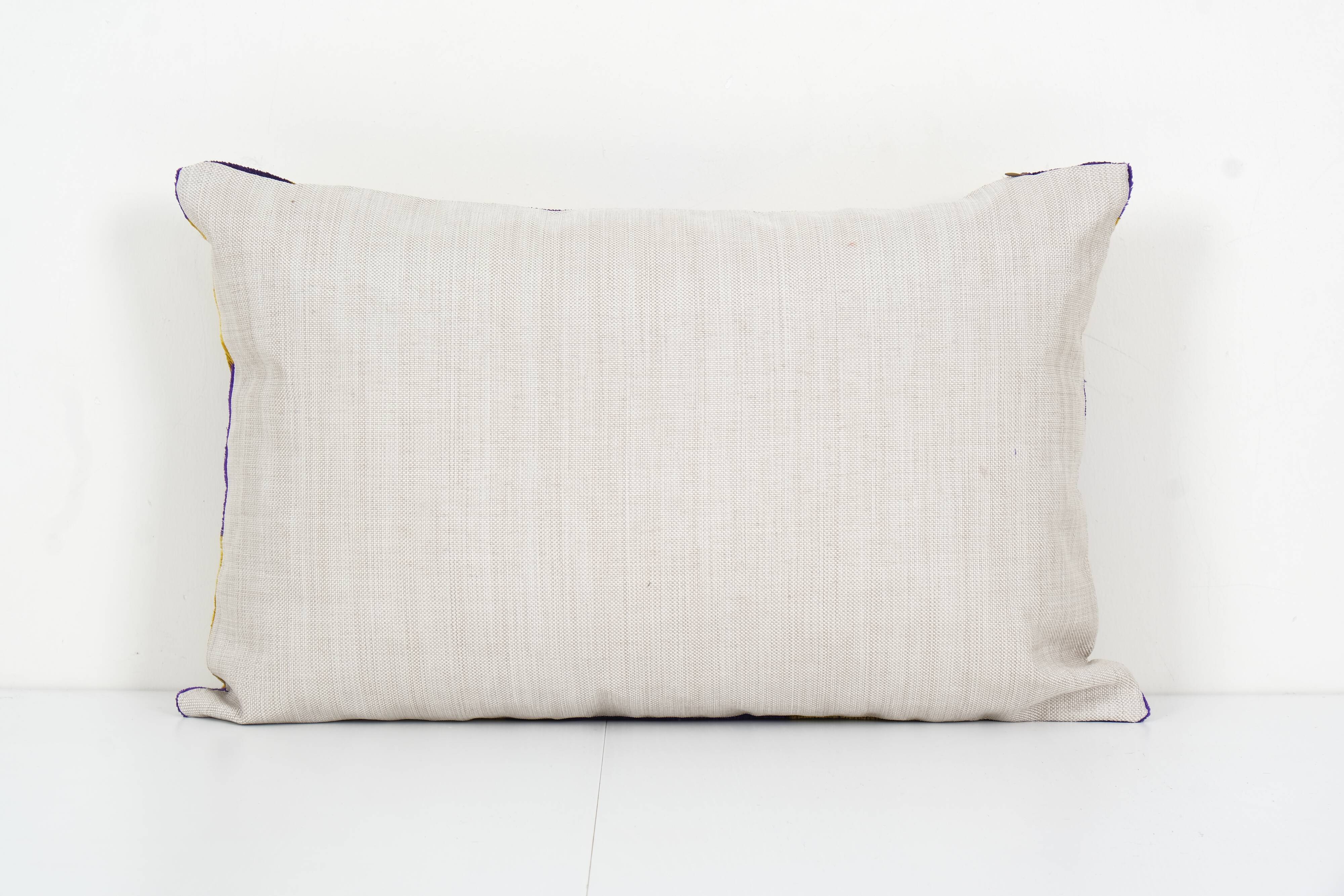 Ikat blue polka dot pillow cover - silk ethnic yellow velvet lumbar pillow cover - ethnic decorativ