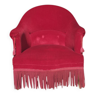 Velvet toad chair