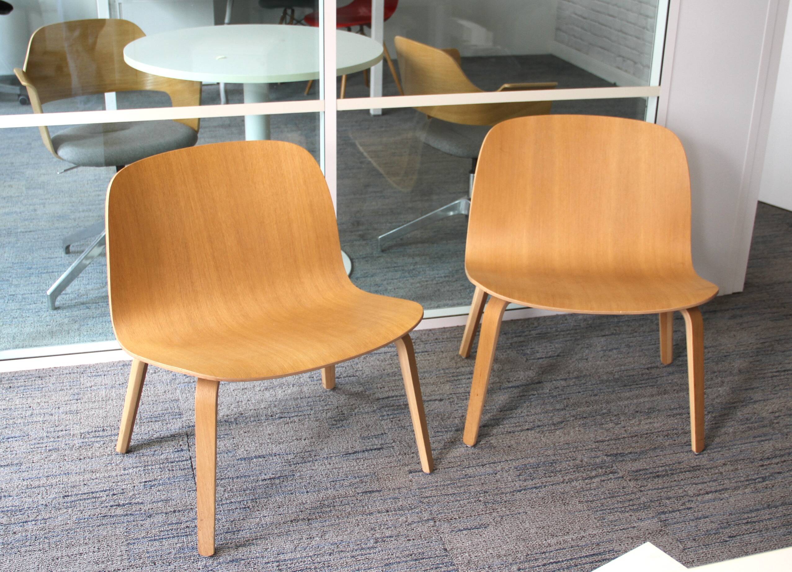 Set of 4 Muuto armchairs