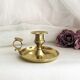 Copper hand candle holder called "cellar rat" Art Nouveau / Art Deco style