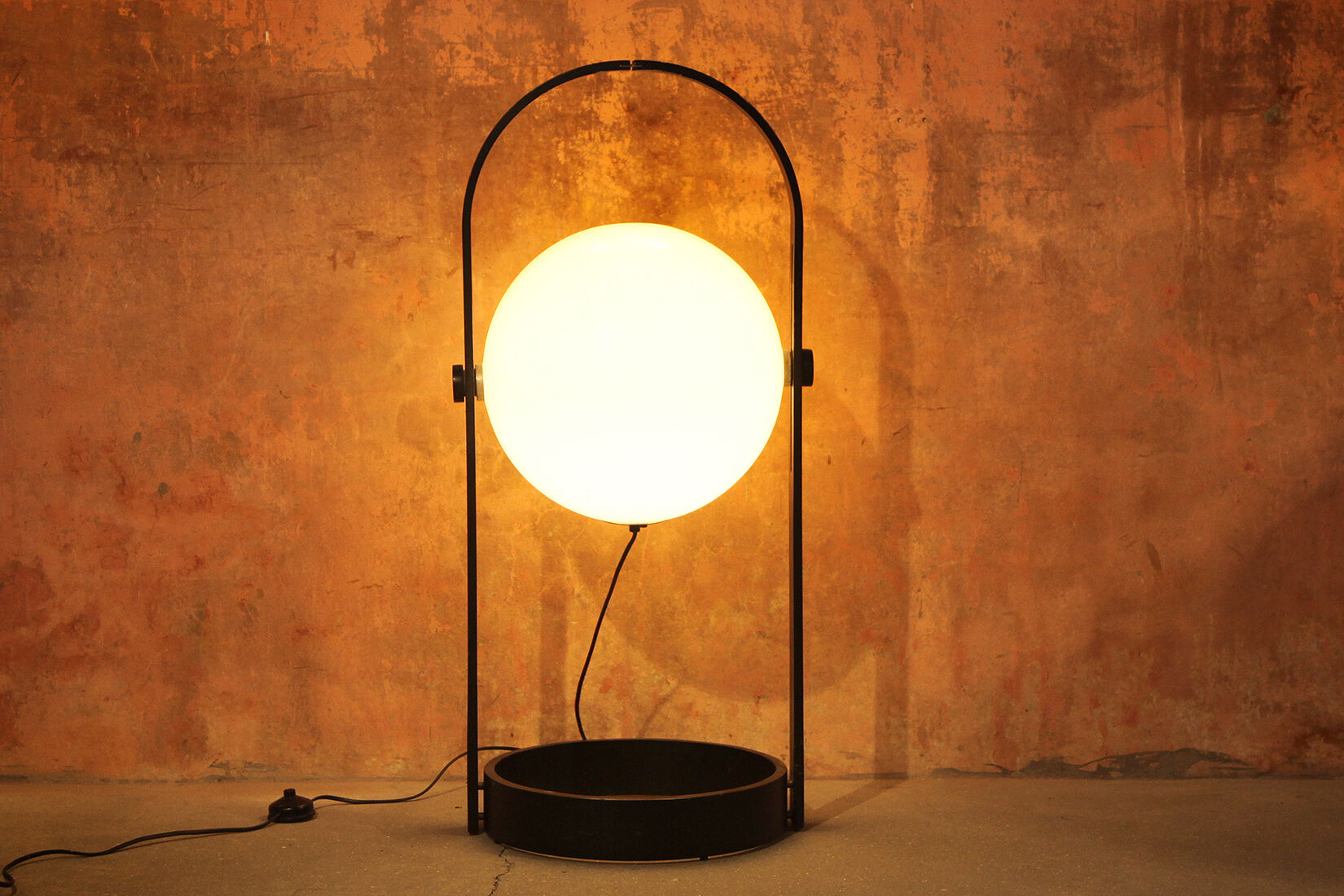 Temde Leuchten Vintage Mid Century Floor Lamp, Temde Switzerland, 60s