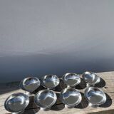 8 stainless steel cups 1970