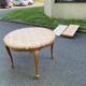 Extendable round Louis XV dining table, renovated in raw wood, 20th century, 200cm