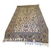 Grand Kashan Ivory Floral Rug 143x222 – Garden of Paradise