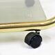 Vintage smoked glass trolley bar magazine rack side table milo baughman style italy 53cm