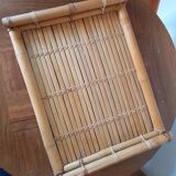 Vintage bamboo serving tray