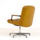Vaghi leather, aluminium and teak office chair 1970s