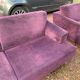 Set of 2 purple Cassina Nest sofas