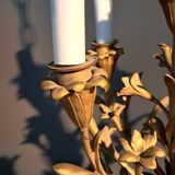 Lustre en bronze doré à 4 branches néoclassique, Circa 1940/1950.