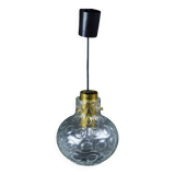 Lampe à suspension en verre, années 1970