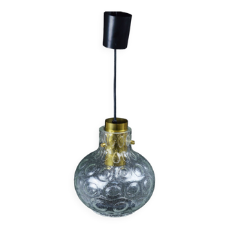 Lampe à suspension en verre, années 1970