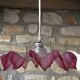 Hanging lamp, former rose lampshade