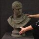 Buste en ciment de l'empereur Caracalla