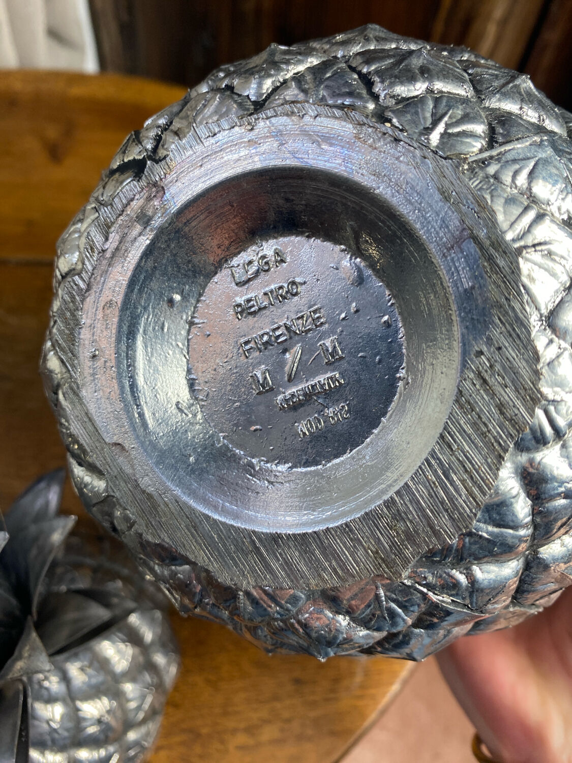 Pineapple-shaped ice bucket by Mauro Manetti, 1960.