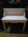 Bureau bois laqué blanc.