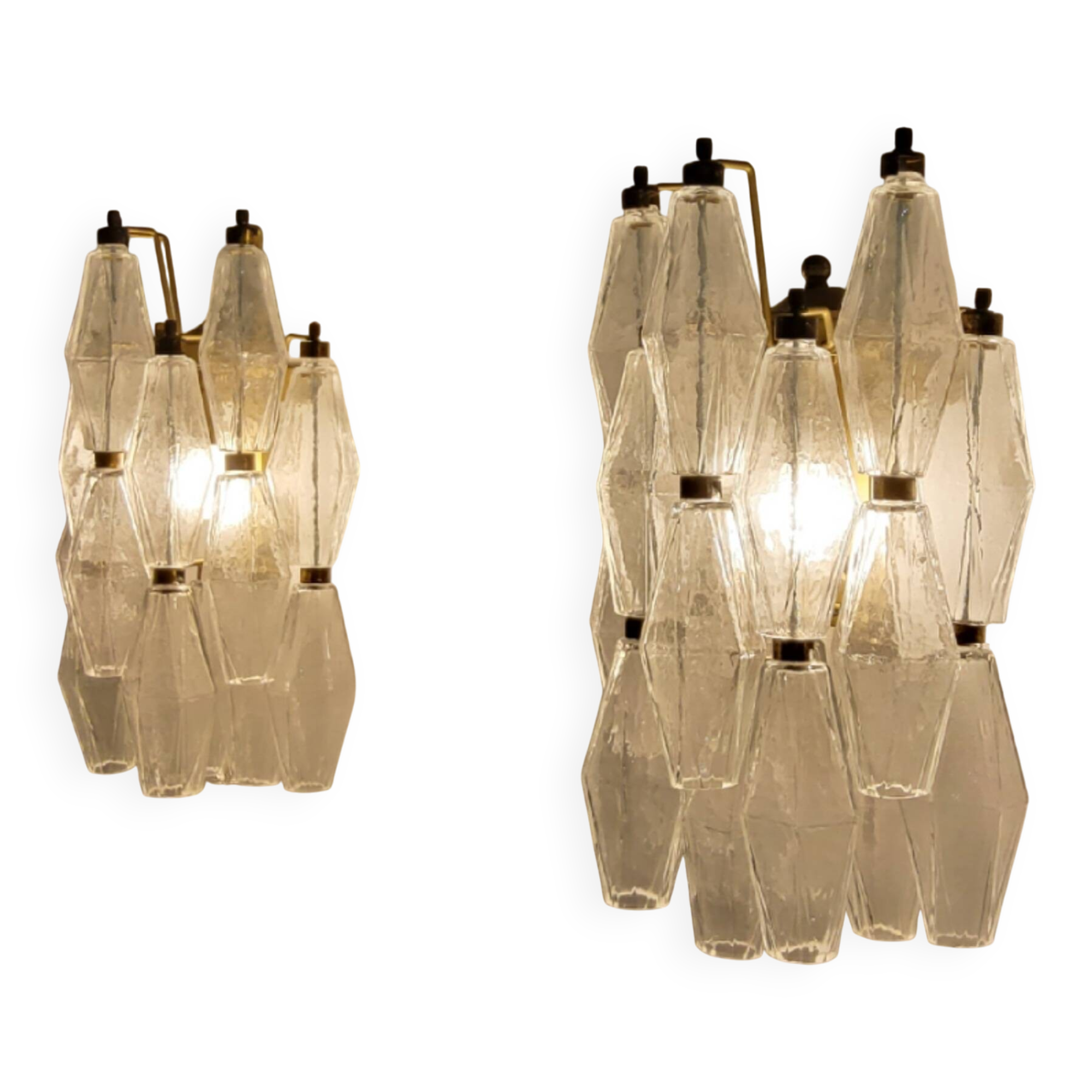 Murano glass wall sconces from Italy