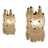 Murano glass wall sconces from Italy