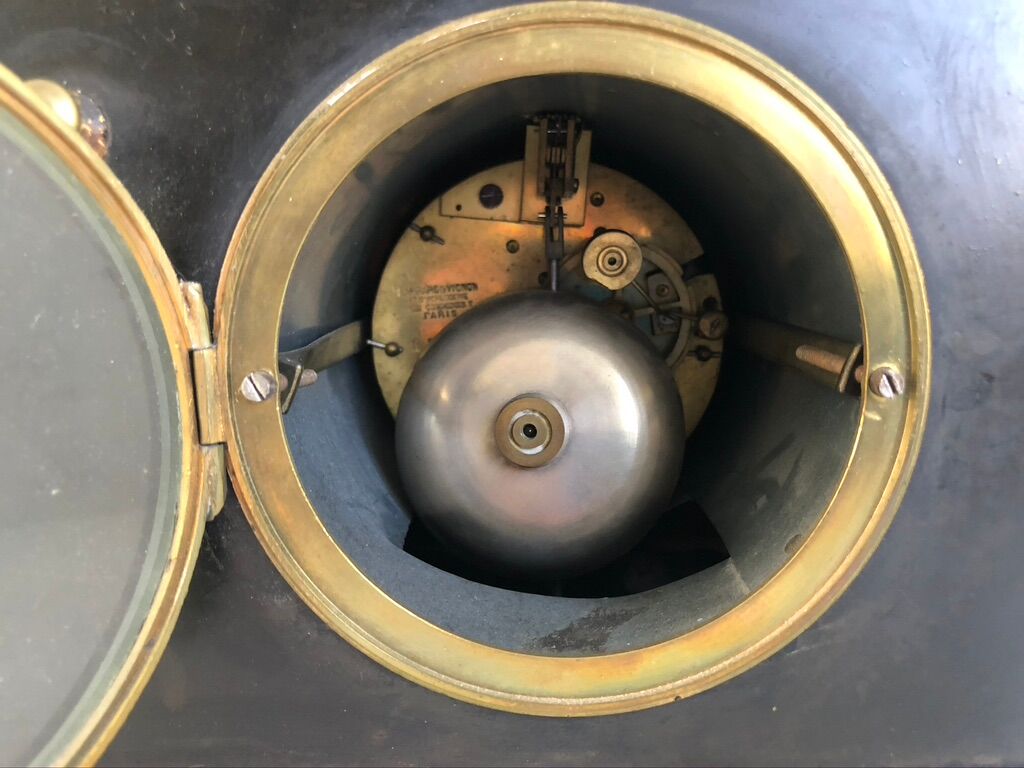 Black marble fireplace pendulum