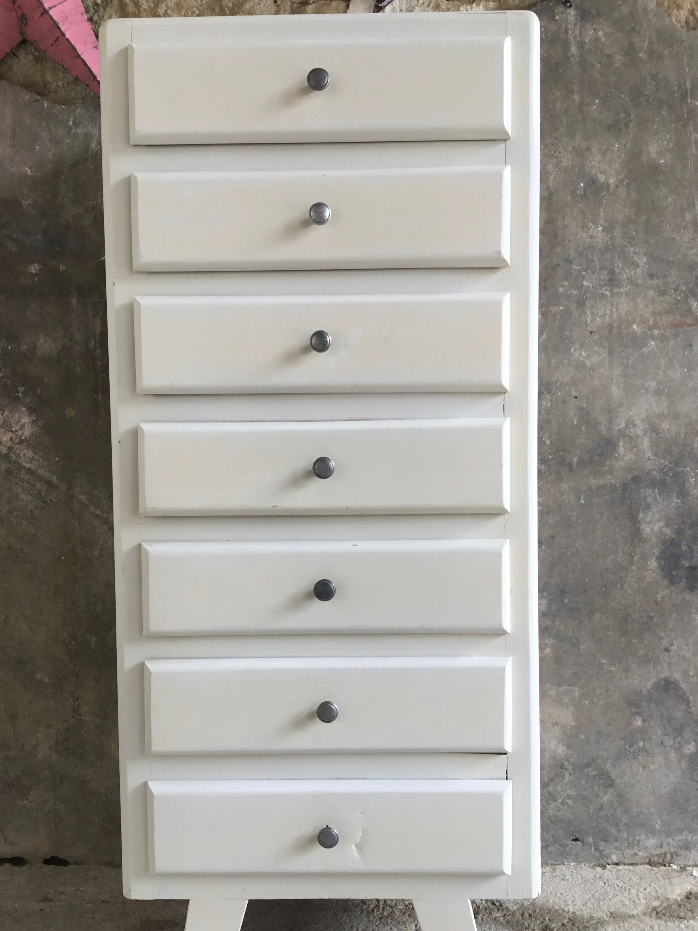 Vintage white wood dresser