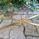 Marble and brass coffee table
