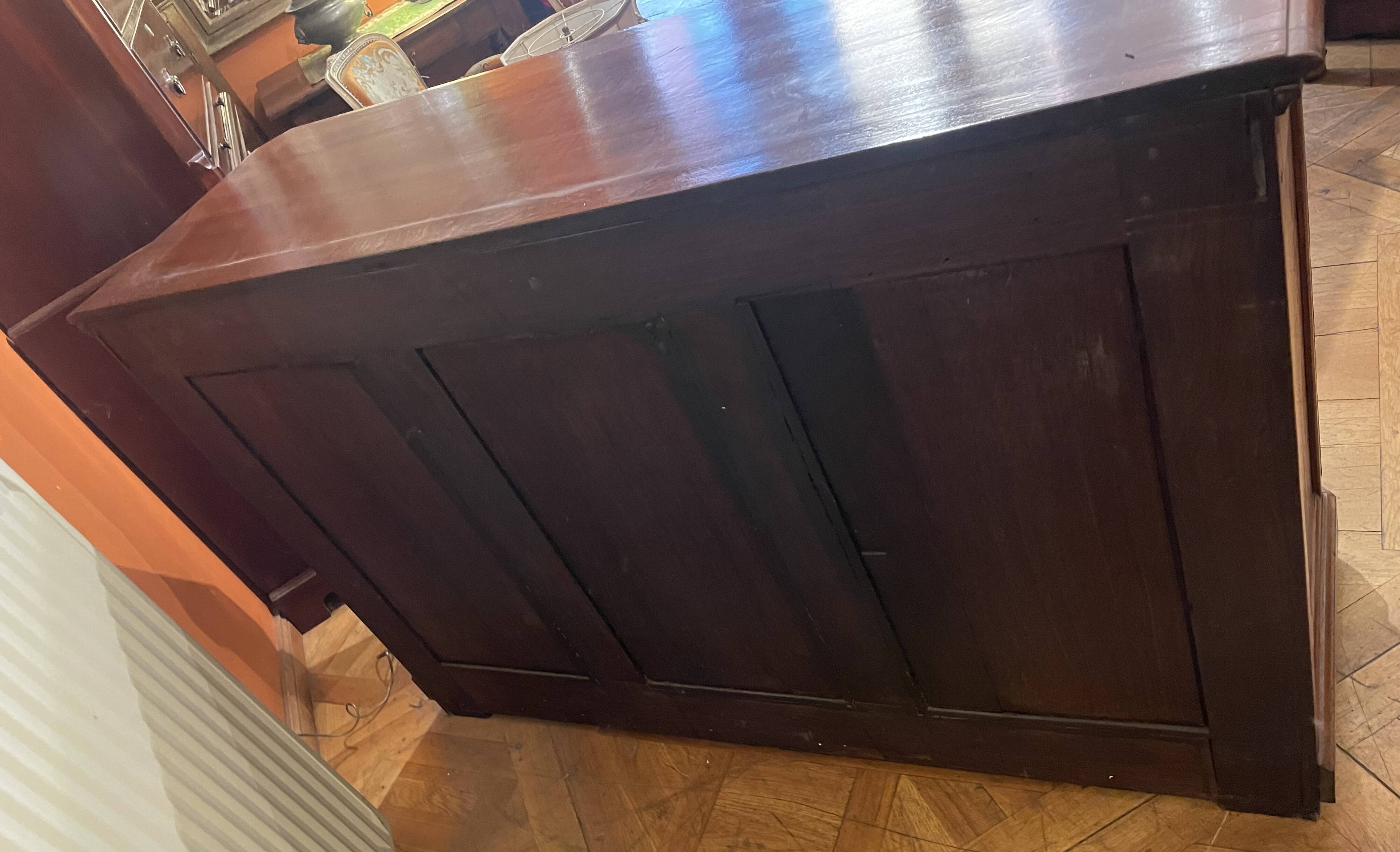 Large Oak Sideboard with Two Doors - 19th Century