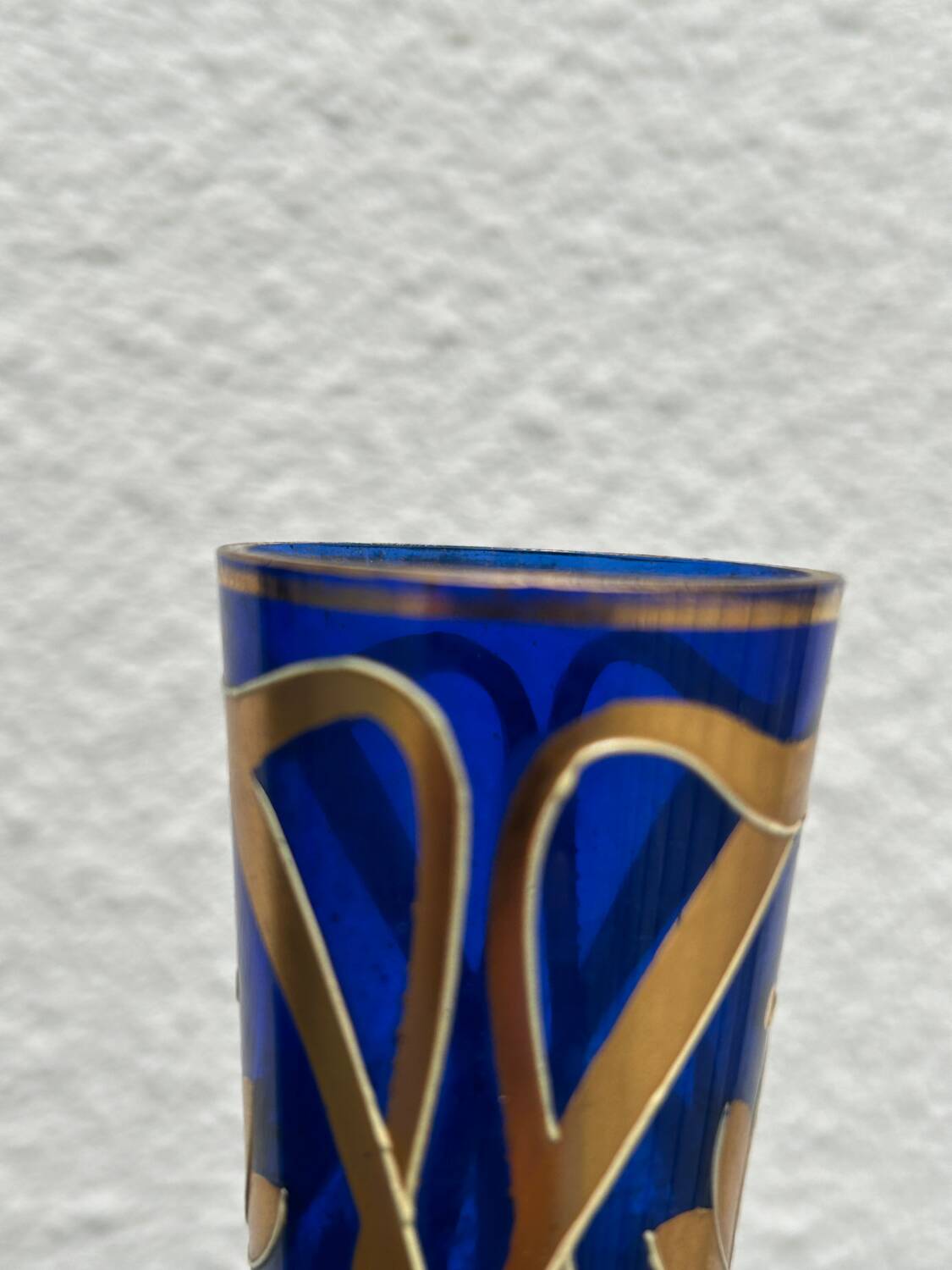 Théodore Legras - Art Nouveau Blue Gilded and Enameled Vase