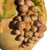 Provencal ceramic vase hand-painted in majolica