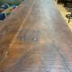 Console vintage industrielle pliable en bois