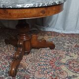 Table Guéridon Louis Philippe en noyer