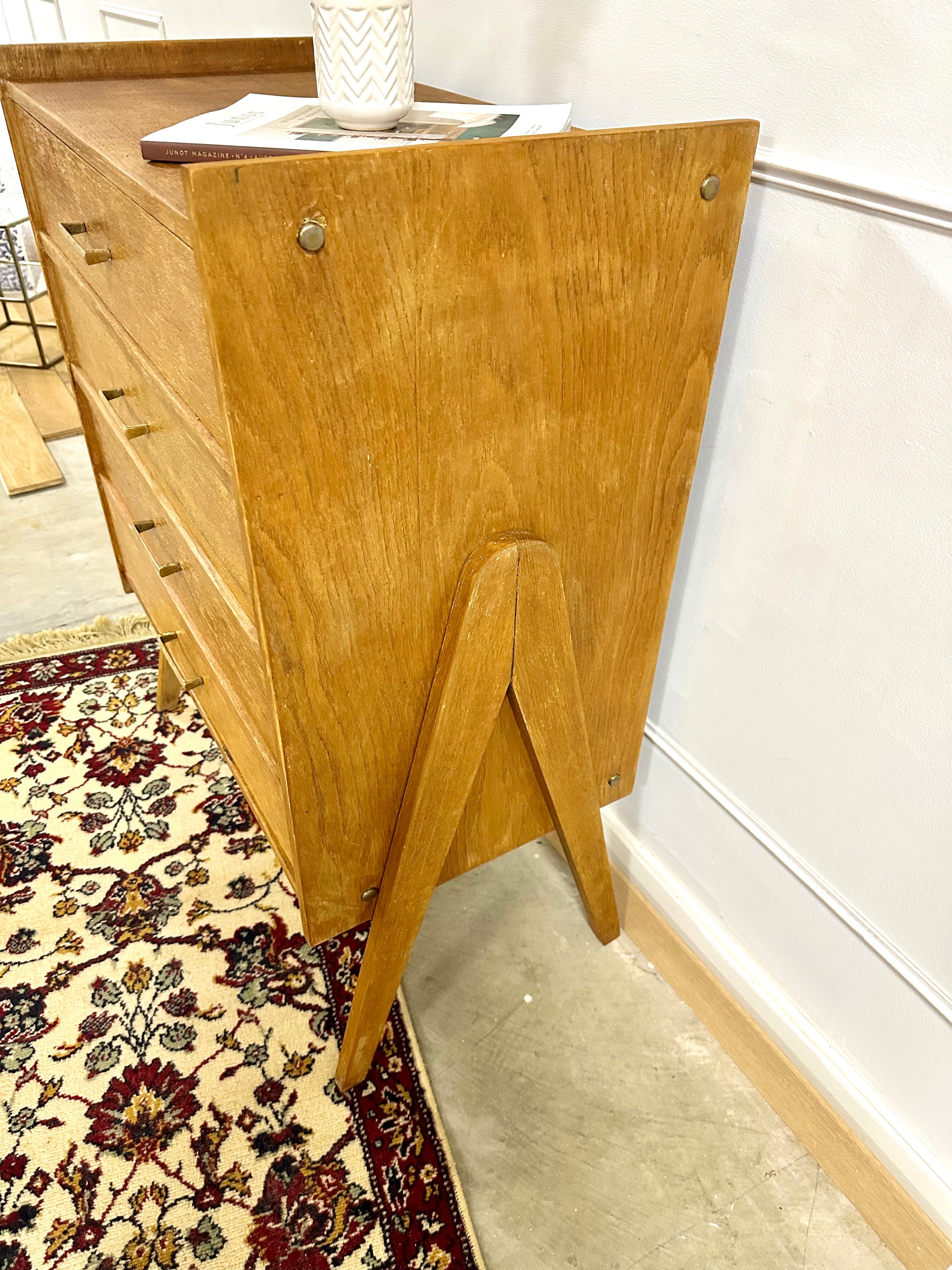 Vintage dresser feet compass