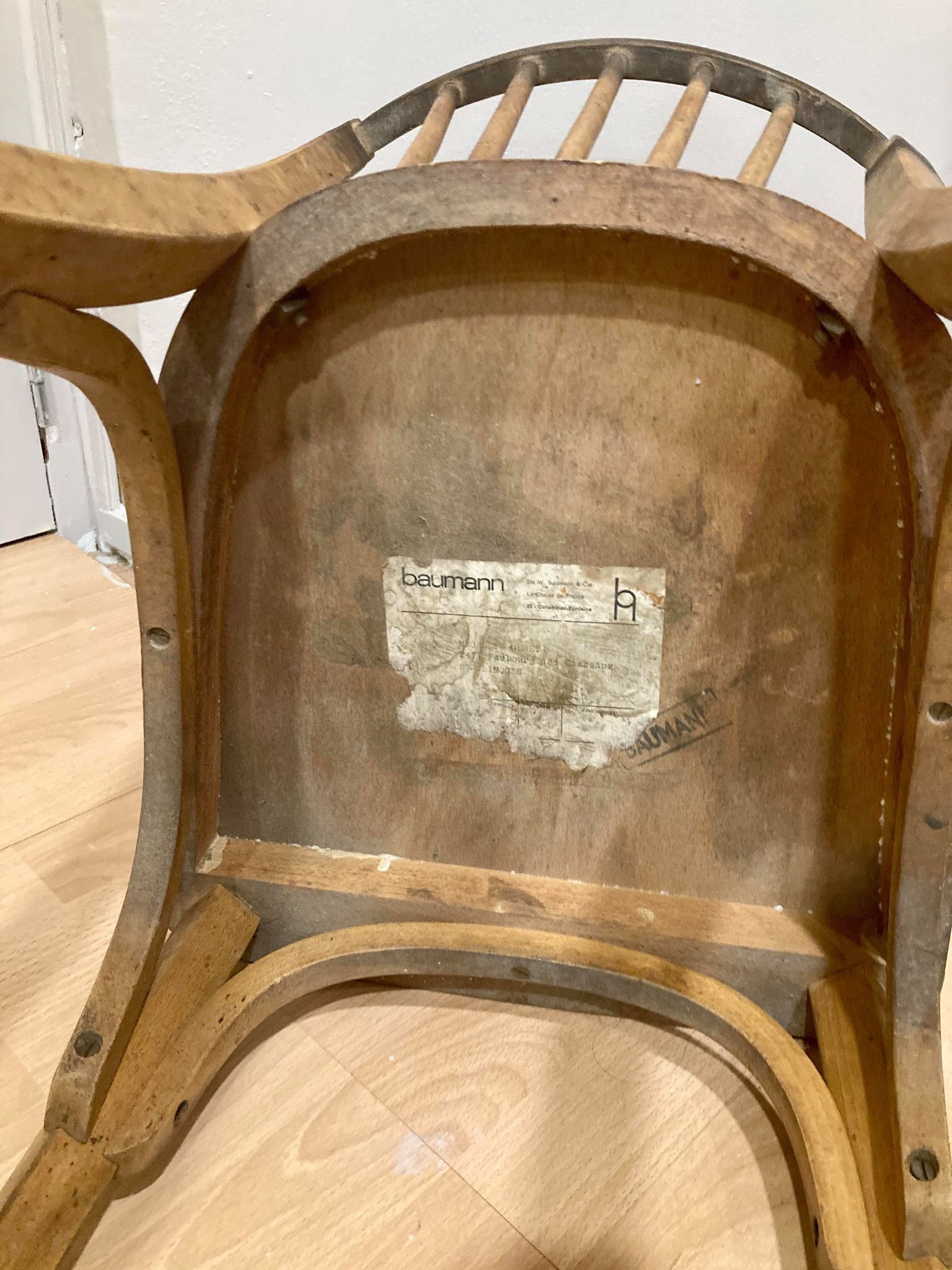 Lot of 2 Baumann chairs