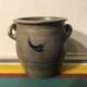 Lot 5 old blue sandstone 3 pots - carafe - vintage decoration tonneau