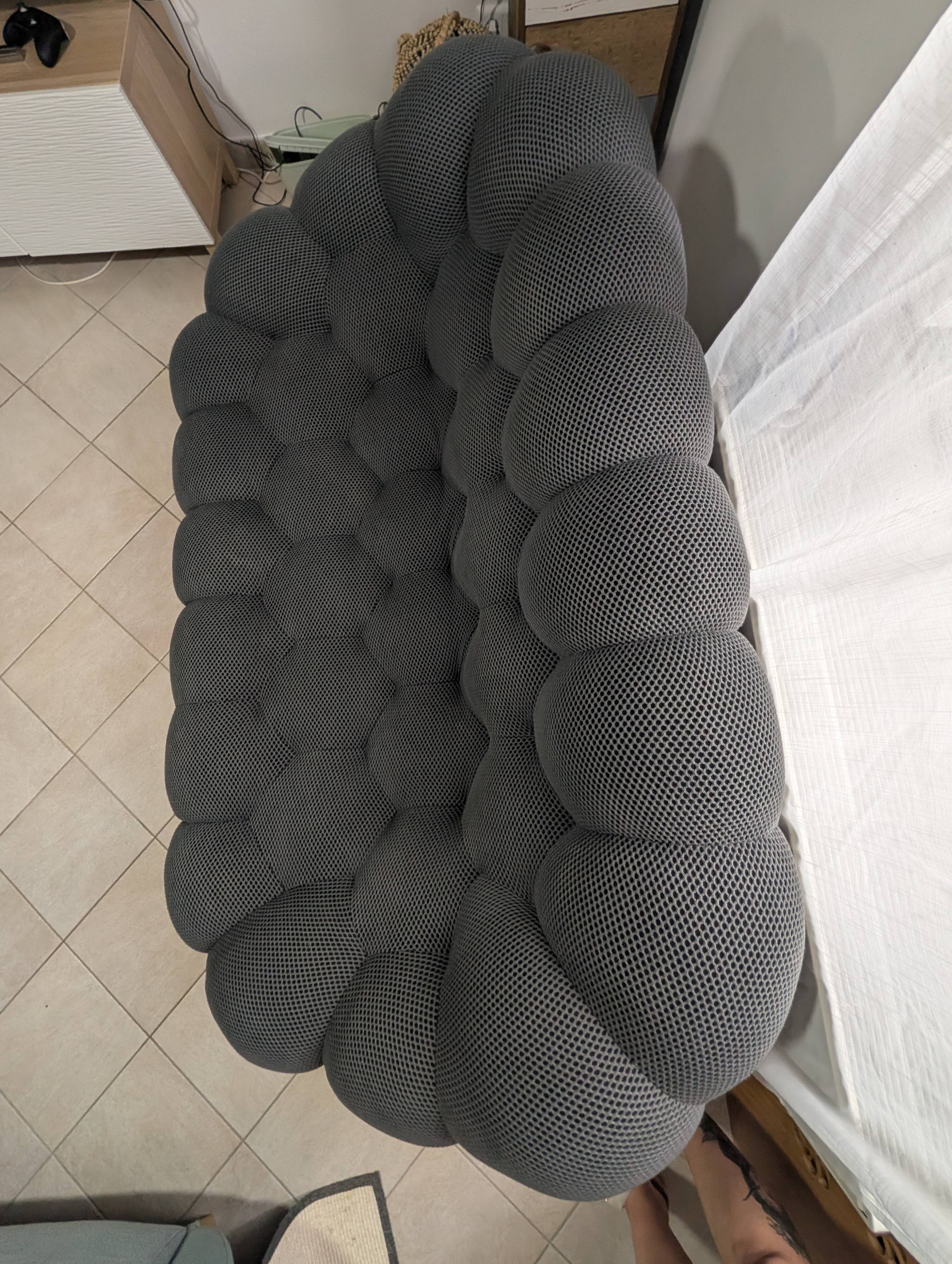Bubble 2-seater sofa by Sacha Lakic for Roche Bobois – 3D Grey fabric