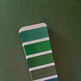 Artifort Tabouret chromé et tissu vert par Patrick Norguet