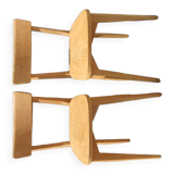 2 chairs 1950 light beech
