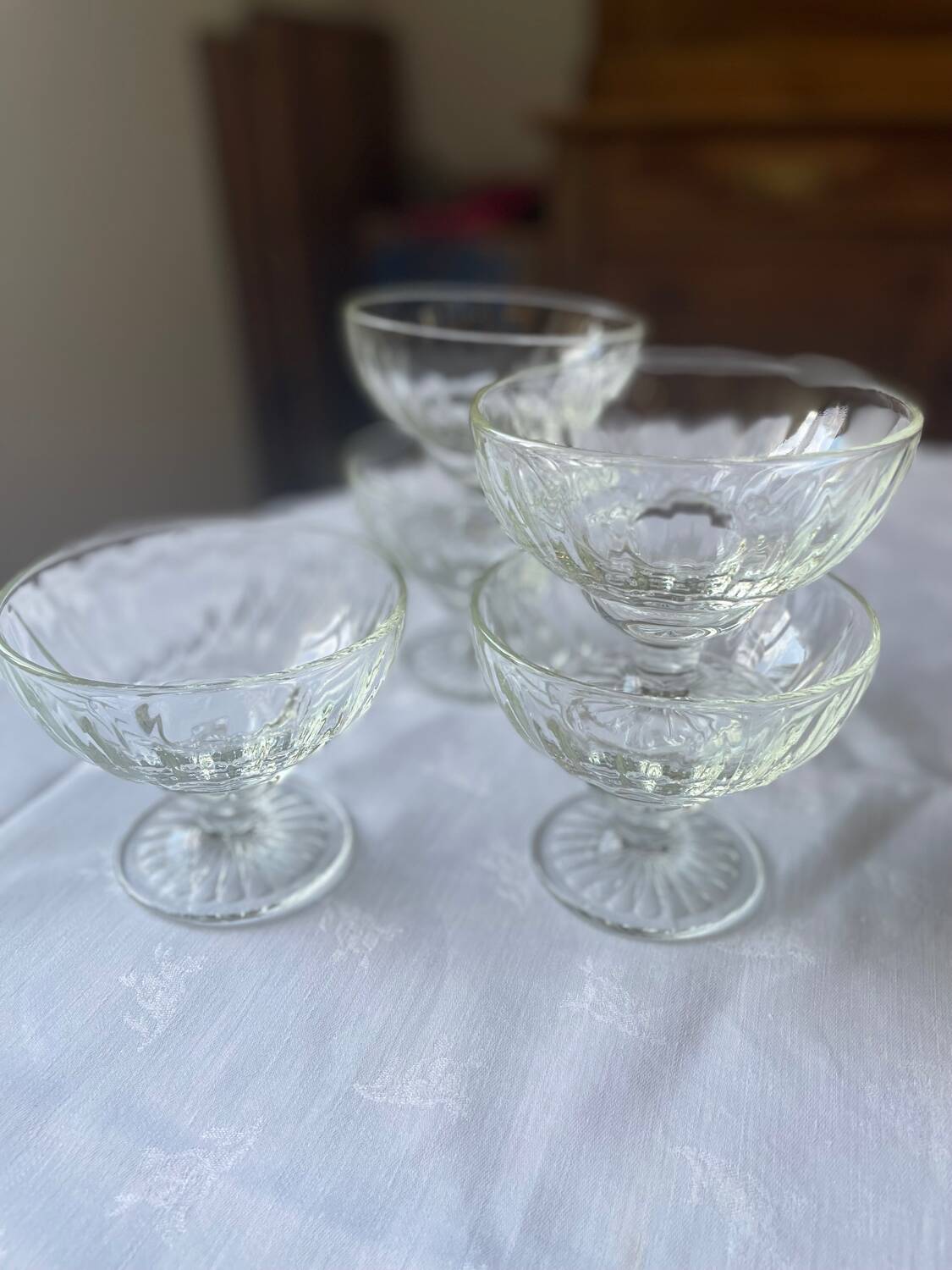 5 dessert or fruit or ice cream cups