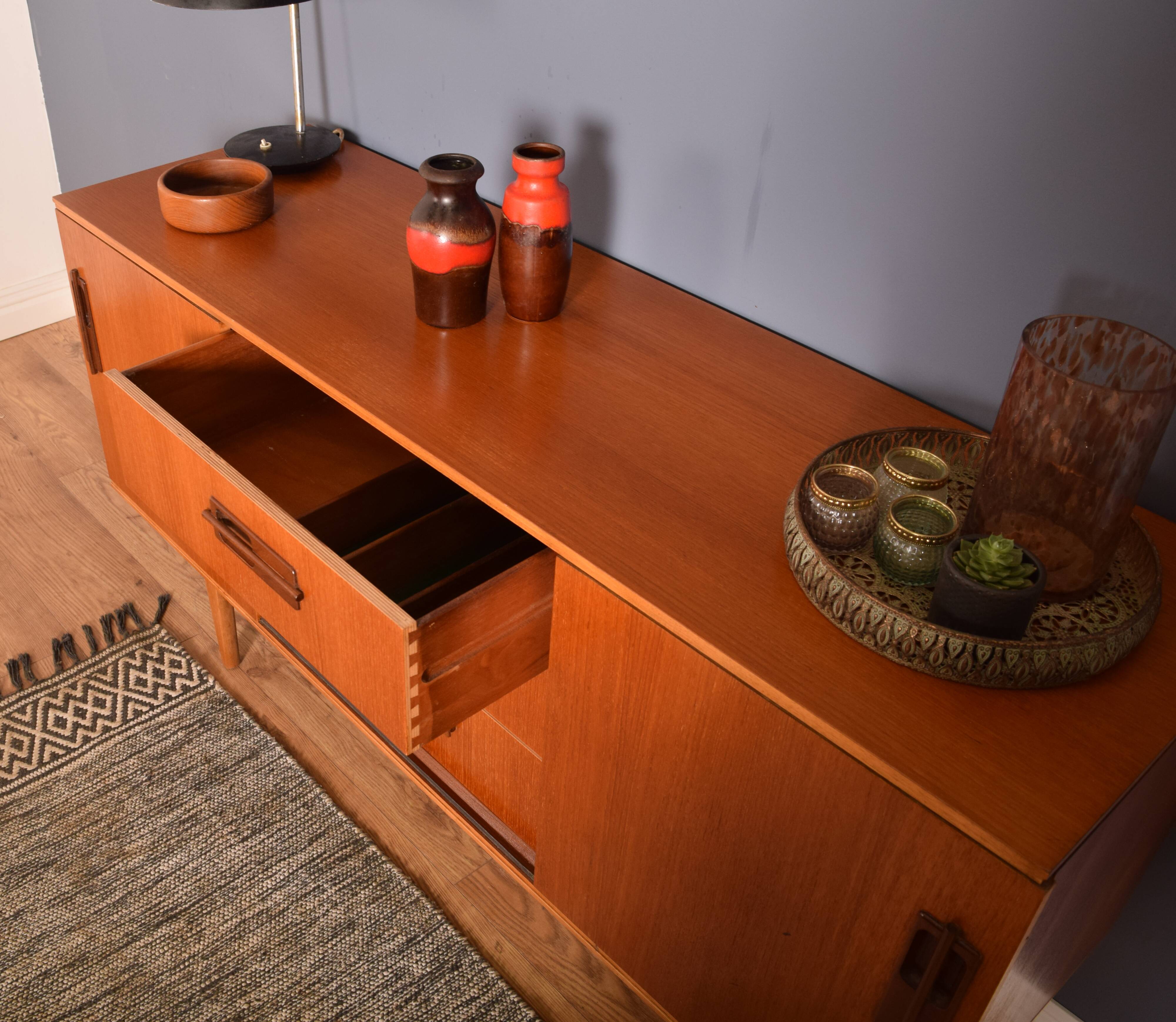 Restored Teak 1960s Greaves & Thomas Retro Sideboard