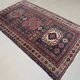 Antique Caucasian rug 215x126 cm Lesghi Star tribal Kazak rug large 2522