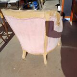 Louis XV style shepherdess armchair Huge job of sanding/stripping with raw wood (it's up to you to choose