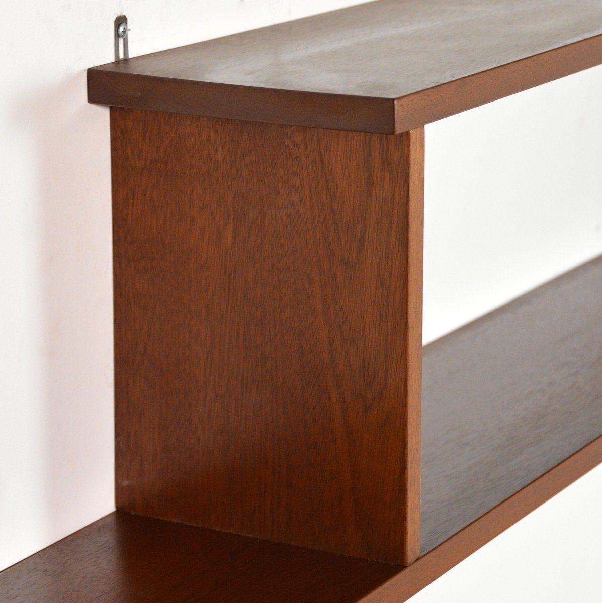 Scandinavian teak hanging shelf 1960s