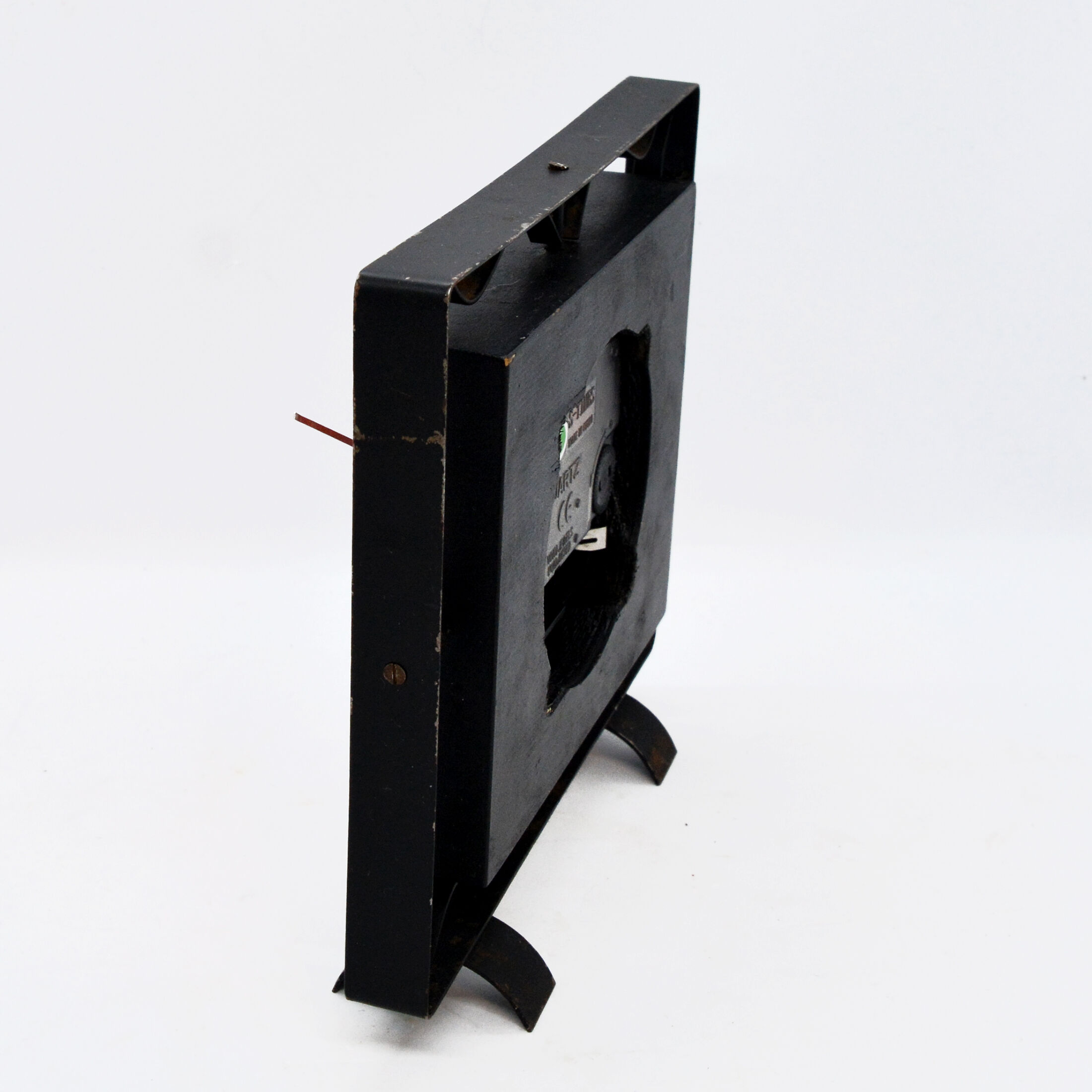 1970s modern electric fireplace clock VEB Elektrobau Greiz, Germany