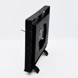 1970s modern electric fireplace clock VEB Elektrobau Greiz, Germany