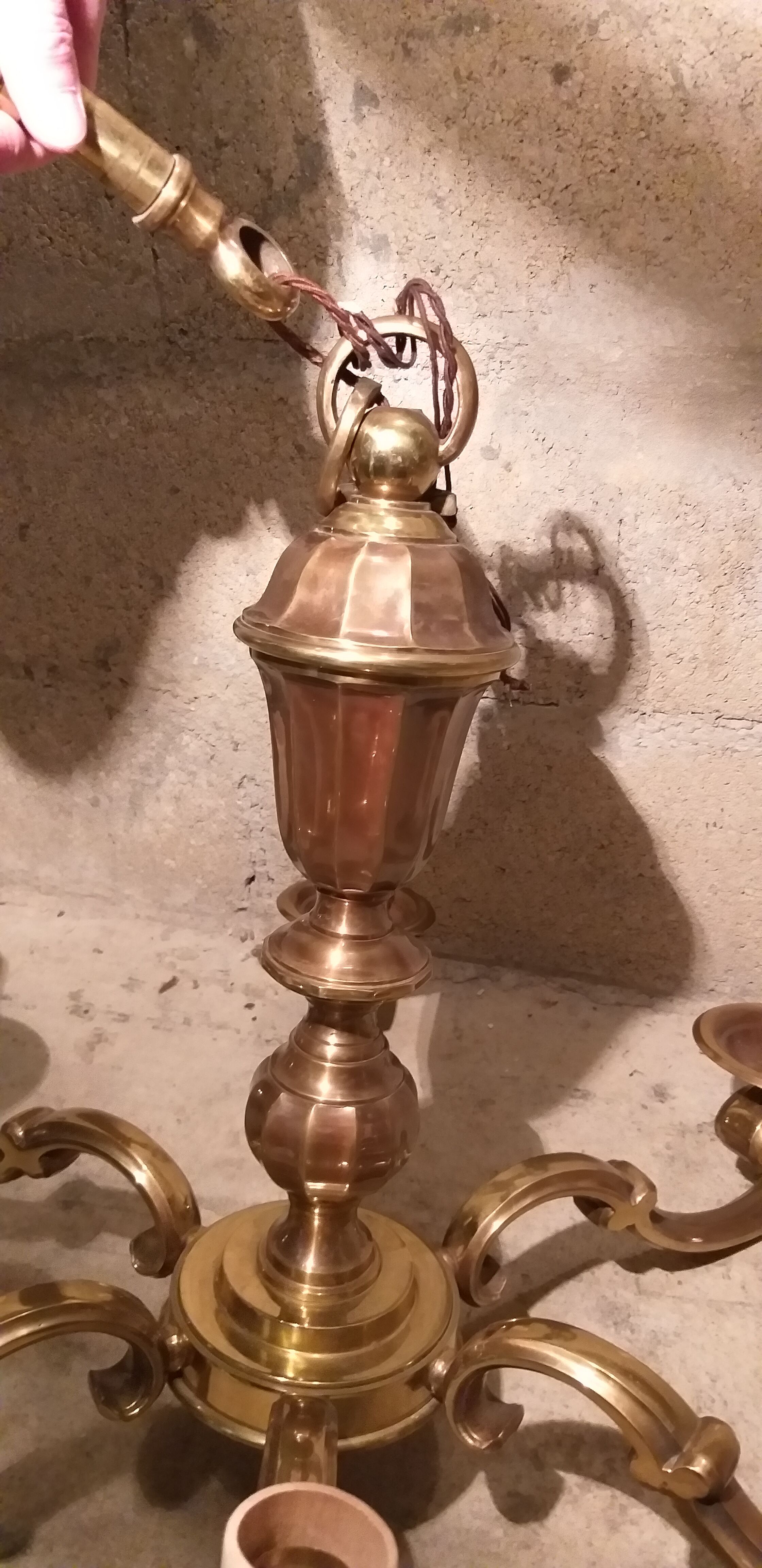 Bronze chandelier regency luminaires Petitot