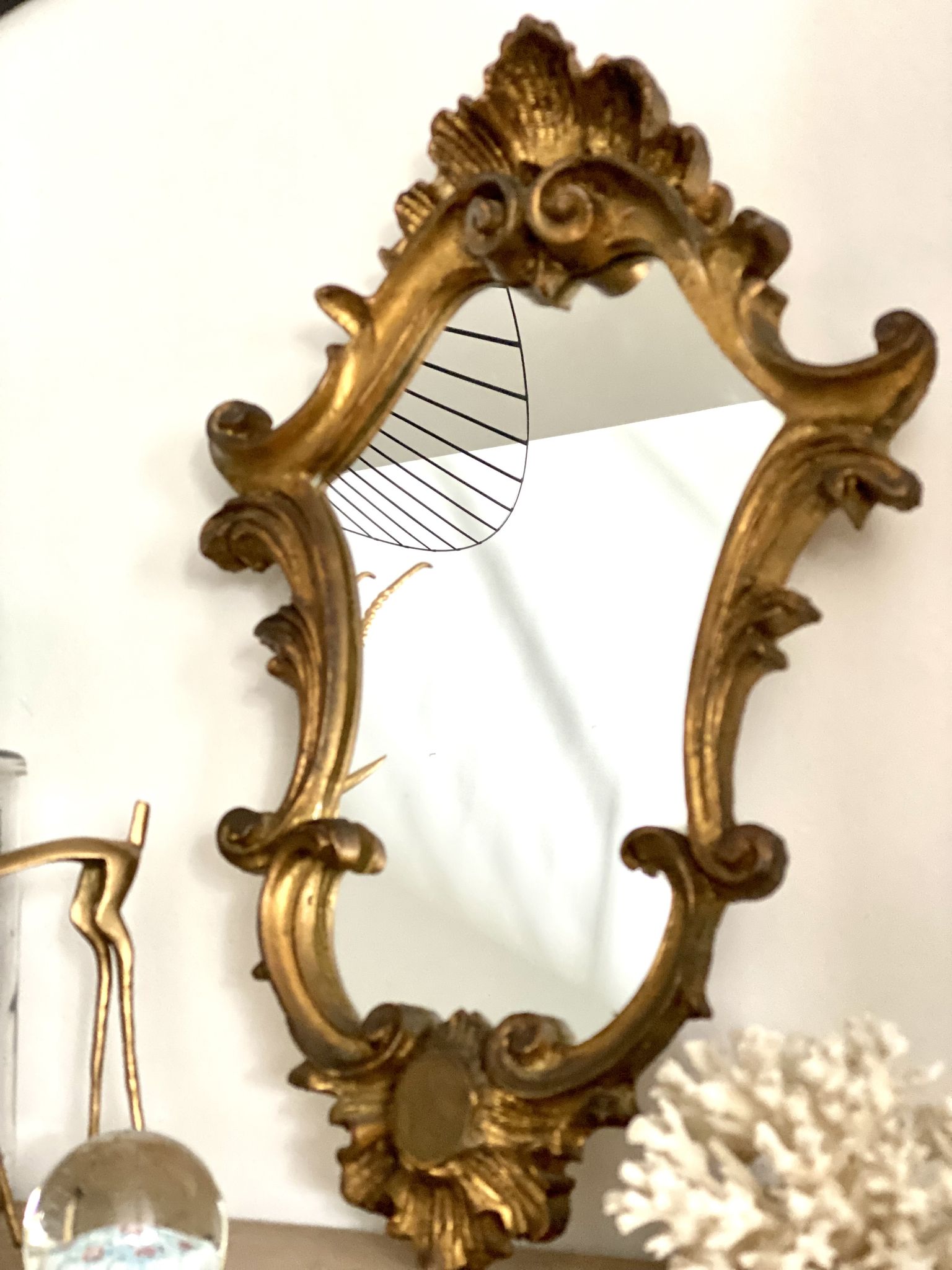Golden mirror