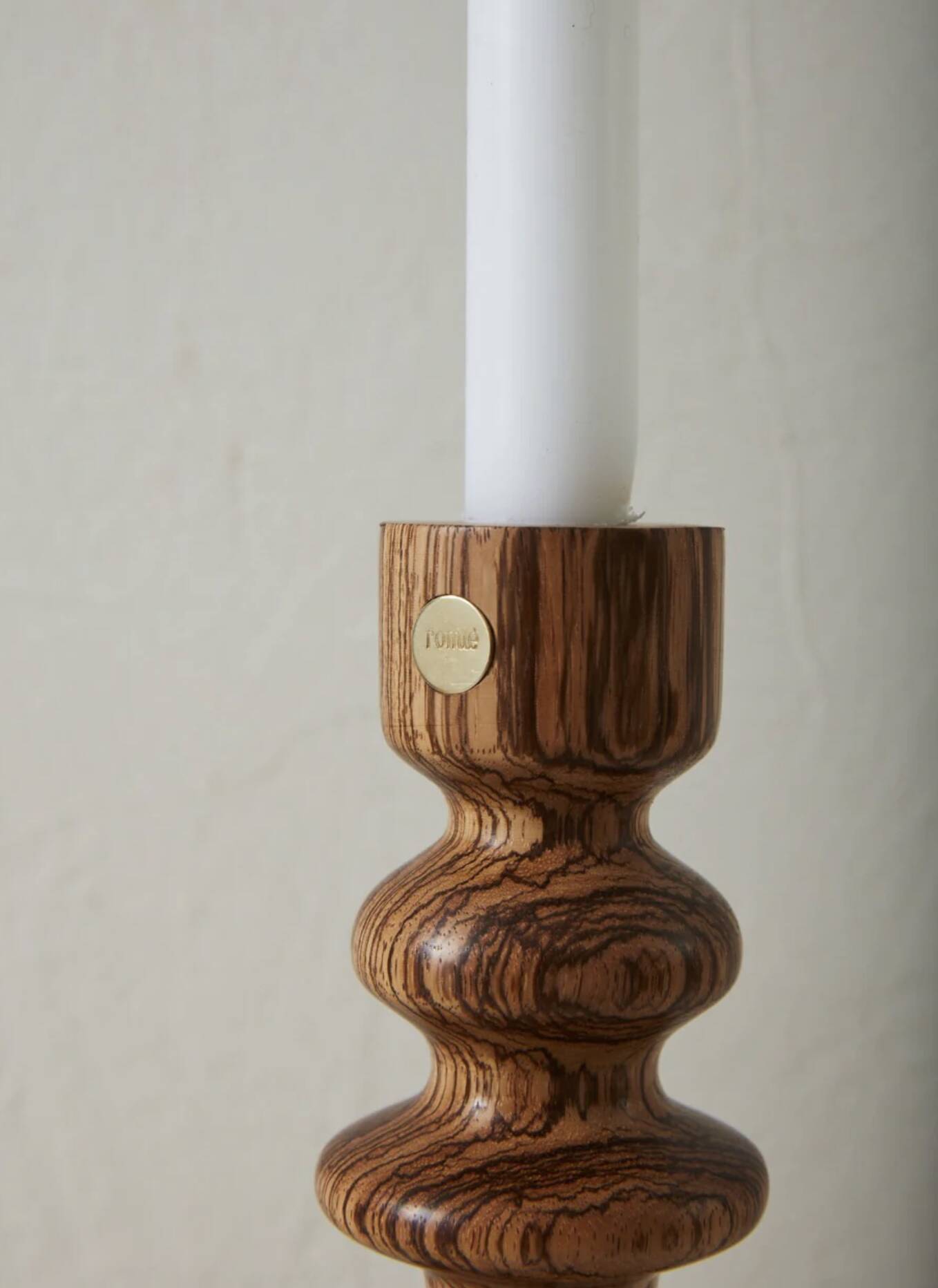 Olympe Zebrano candle holder - Romie Objetti