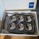 6 stainless steel ice bowls and Rémy Letang tray