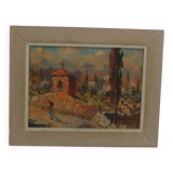 Landscape painting of Grasse by Bargin