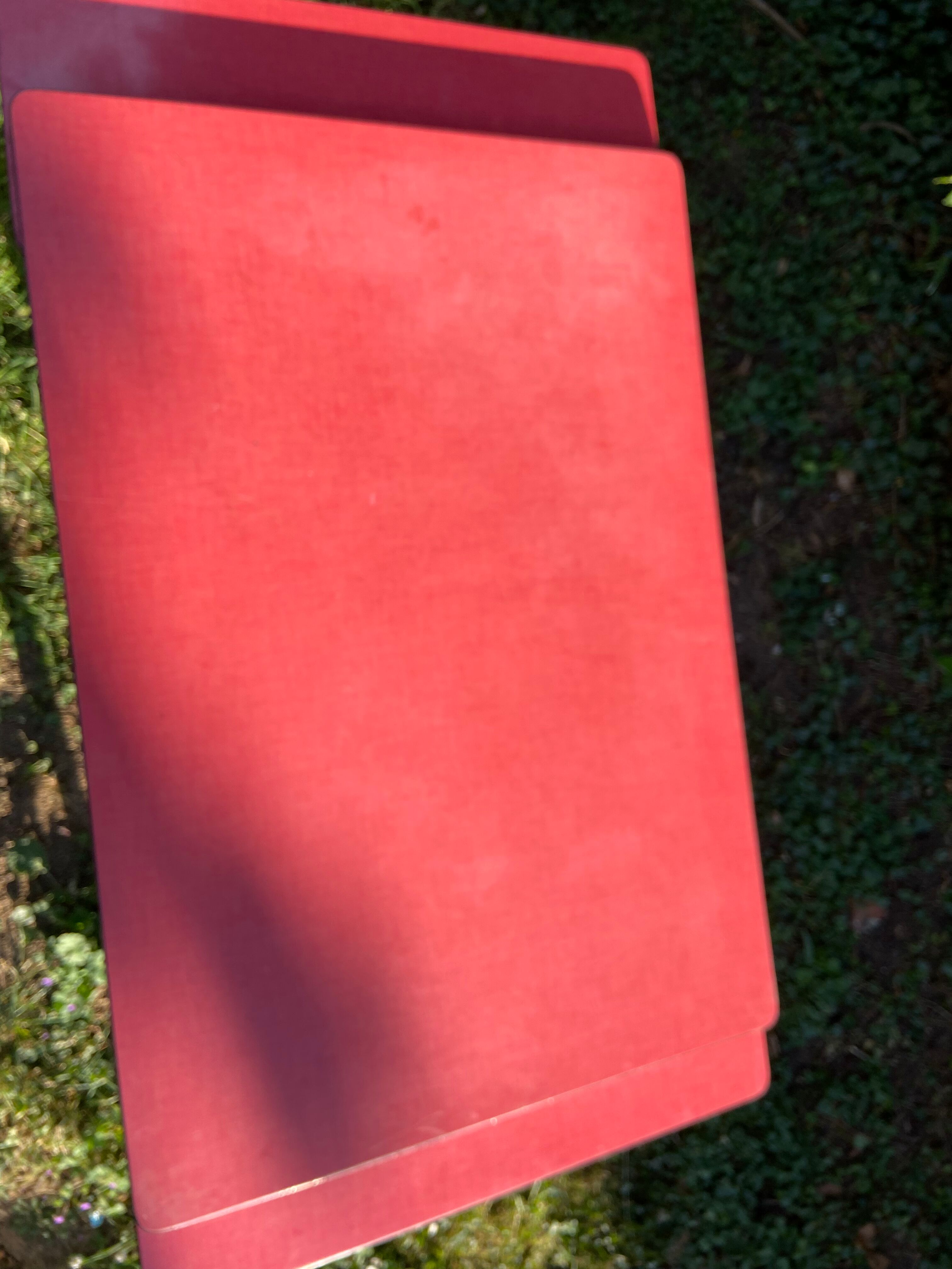 Vintage red formica table