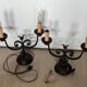 Chandelier fer forgé année 1950 Mazzucotelli Alessandro